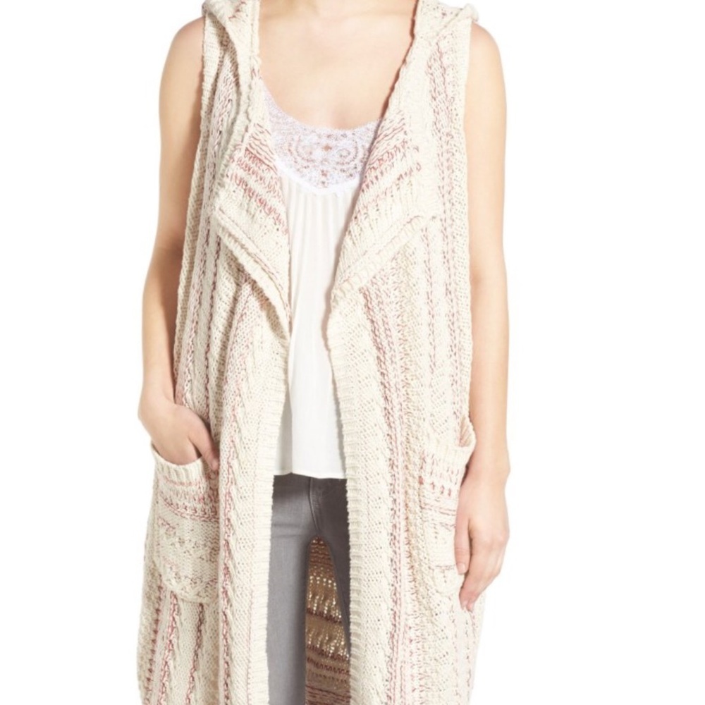 NWOT Anthropologie willow&clay sz XS/S hooded vest - Picture 2 of 8